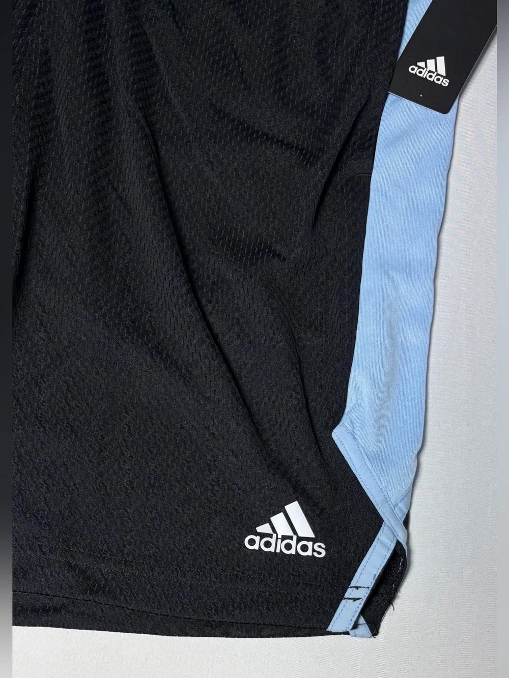 Adidas Golf Mesh Active Shorts Men's XL Black/Glow Blue NWT
